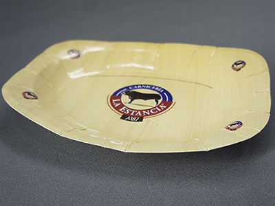 Platos desechables texturizados Guadalajara