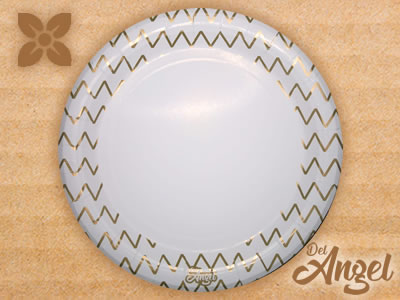 Plato desechable de cartón biodegradable Tlajomulco