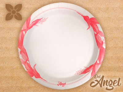 Plato desechable de cartón biodegradable Guadalajara