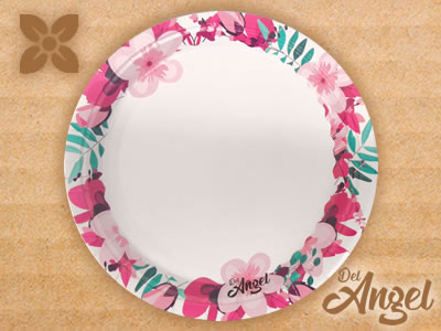 Plato desechable de cartón biodegradable Tonalá