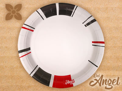 Plato desechable de cartón biodegradable Tlajomulco