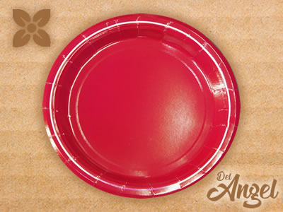 Plato de cartón madera