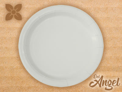 Plato de cartón peltre